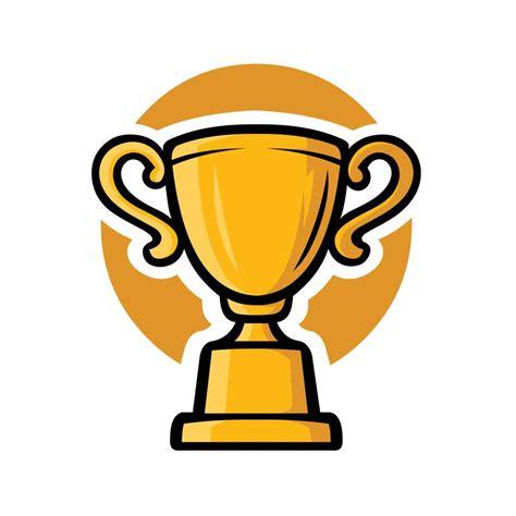 Trophy Vector Icon Gold Cup Vector Best For Tournament Or