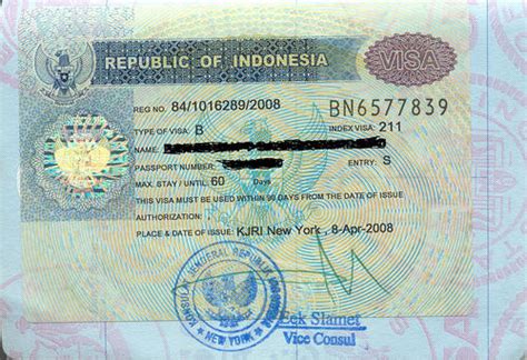 Indonesian Visa On Arrival Embassy N Visa