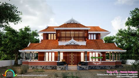 Traditional Kerala House Elevations