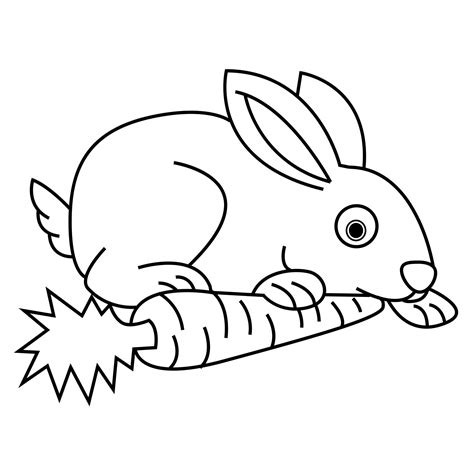 Baby Bugs Bunny Eating Carrot Coloring Page Wecolorin