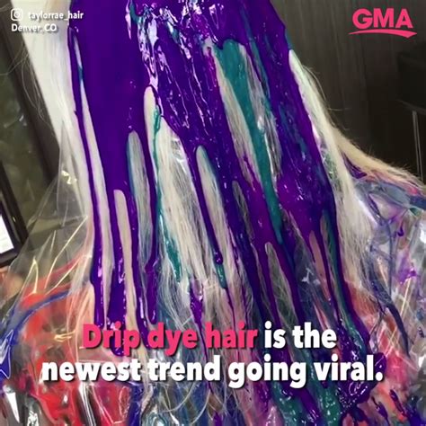 Colorist In Colorado Invents New Way To Dye Hair It S Called Drip Dying