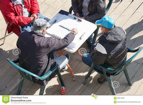 Old Men Playing A Game Of Domino Editorial Photo Image Of Group Male
