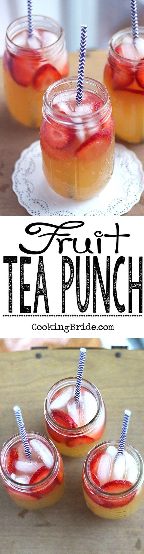 Fruit Tea Punch Recipe Fruit Tea Recipes Sweet Tea Recipes Fruit Tea