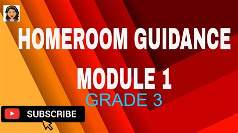 Grade 3 Homeroom Guidance Module 1 Youtube