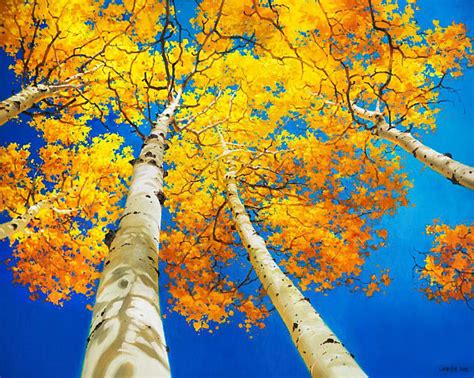 Aspen Tree Original Art Painting Large Oil Aspen Trees Paintings Birch