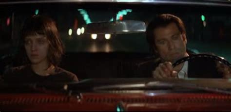 In The Movie Pulp Fiction Mia Wallace And Vincent Vega Have A Talk About Uncomfortable