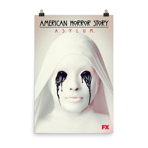 American Horror Story Asylum Art Premium Satin Poster Fx Networks Shop