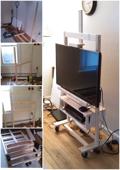 Consider some of these plans for diy media consoles that will attractively house all of your media equipment in. Diy Easel Tv Stand, do it yourself project just using ...