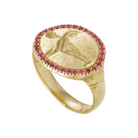 Peristera Ring With Ruby 18 Karat Yellow Gold For Sale At 1stdibs