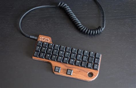 A Little Keyboard Ive Made For Myself Hand Wired Walnut Wood