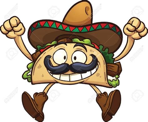 Pin By Tania Becerra Robles On Viva México Taco Cartoon Happy