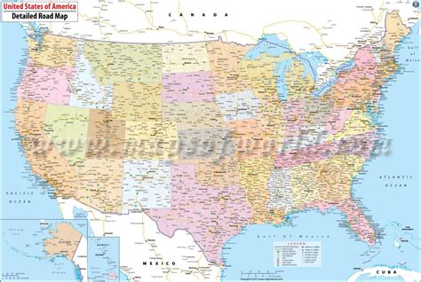 Buy Large Road Map Of Usa
