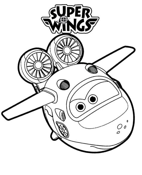 Mira Super Wings Coloring Page Free Printable Coloring Pages For Kids