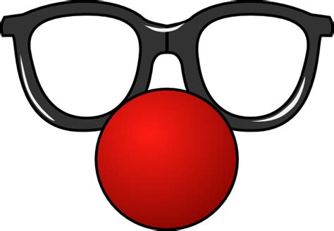 Clown Shoe Pattern Clipart Funny Glasses Diy Photo Booth Props