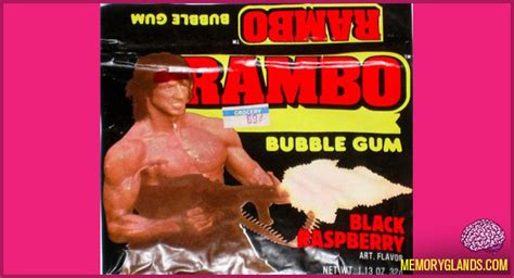 Rambo Bubble Gum Memory Glands Funny Nostalgic Photos