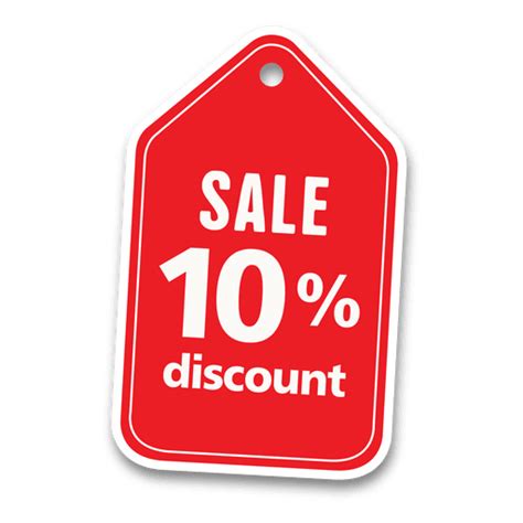 10 Percent Discount Sale Tag Transparent Png And Svg Vector File