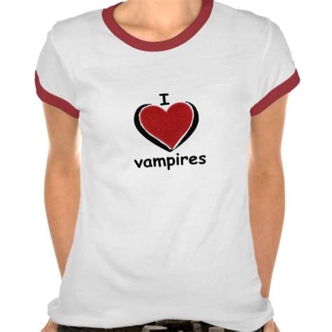 I Love Vampires T Shirt Zazzle Vampire Tshirt Shirts T Shirts For