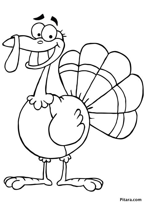 Thanksgiving Turkey Coloring Pages Printables Sketch Coloring Page