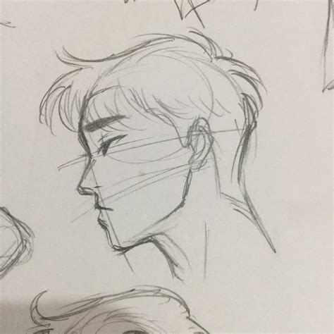 Side Profile In 2020 Side Face Drawing Profile Drawing Face Sketch