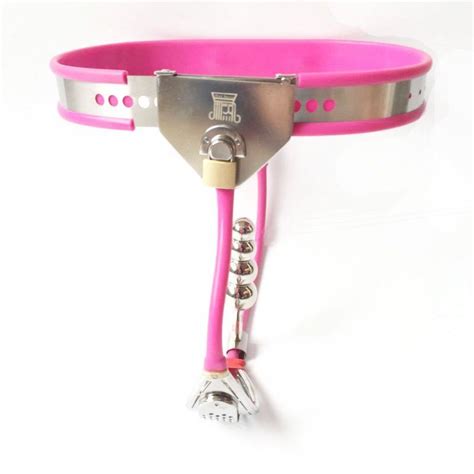 Stainless Steel Female Chastity Belt Devices With Defecation And Plug Hole Bondage Invisible