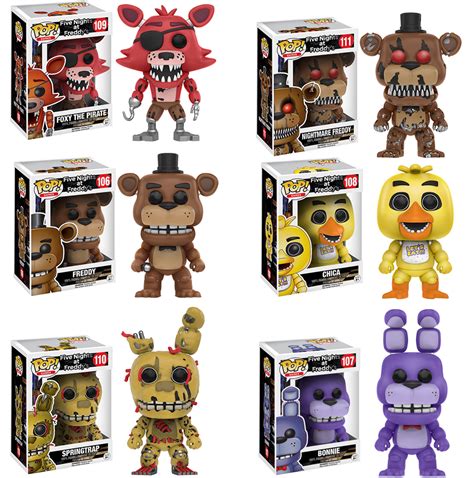 Five Nights At Freddys Complete Set 6 Funko Pop