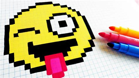 Pixel Art Facile Comment Dessiner Un Emoji Kawaii Images