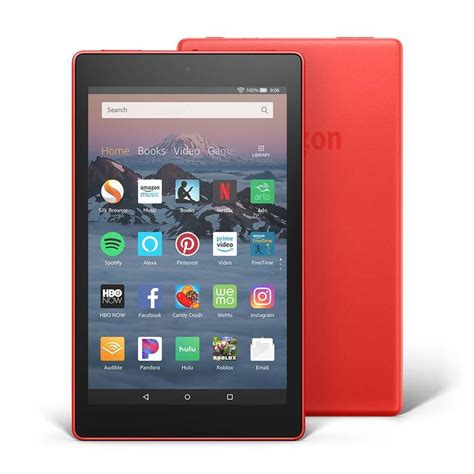 Amazon Fire Hd 8 Tablet With Alexa 32gb Red Tablets Tablets