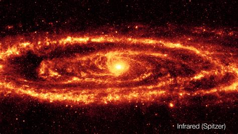 Nasa Svs Andromeda Galaxy In Visible And Infrared