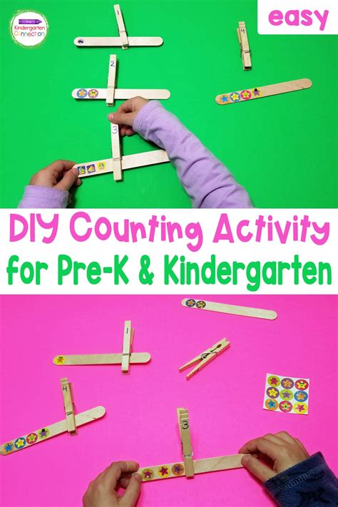 Easy Diy Counting Activity For Preschool And Kindergarten
