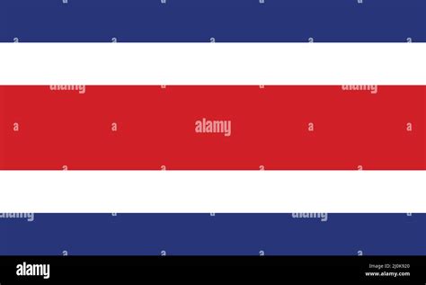 La Bandera Nacional De Costa Rica Vector Illustration Como Eps Imagen Vector De Stock Alamy