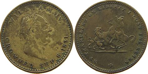 Great Britain Token 1831 William Iv 1830 1837 Ss Ma Shops