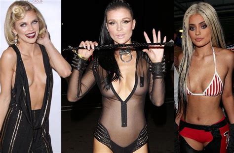 Bare Boobs Butts Raunchiest Celebrity Halloween Costumes Of