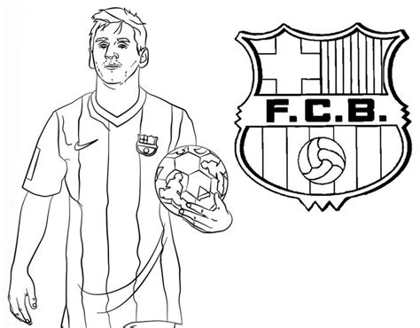Coloring Page Uefa Champions League 2020 Lionel Messi Barcelona 12