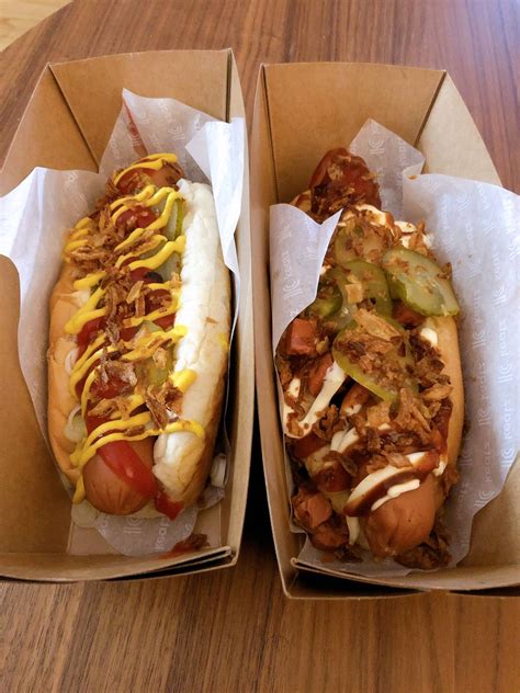 Maybe you would like to learn more about one of these? A vegan Hot Dog delivery place just opened nearby 🤤 : vegan