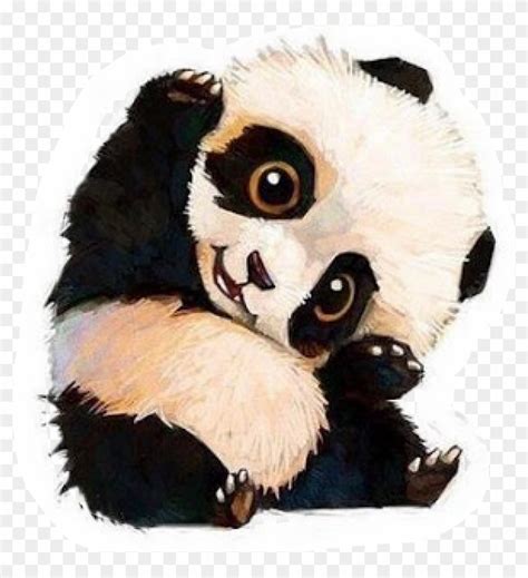 Download Panda Cub Chibi Kawaii 🐼freetoedit Cute Baby Panda Drawing