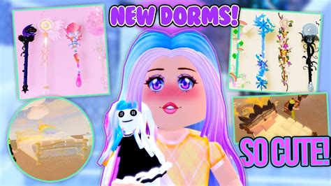 New School Updates New Dorms And Furniture Royale High Youtube