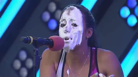 Beautiful Girl Gets A Couple Pies To The Face Youtube