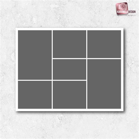 85x11 Photo Collage Templates Photography Templates Photo Etsy