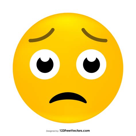 Worried Face Emoji Clipart Emoji Clipart Emoji Clip Art Images And