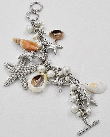 Silver Sea Life Charm Bracelet