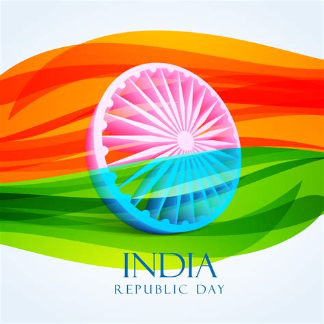 Republic Day Indian Flag Vector Design Illustration Download Free
