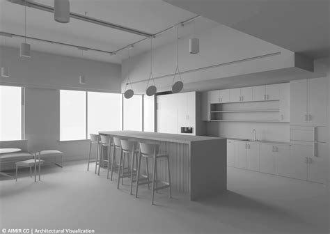 Office Spaces In Nyc Usa 3d Interior Rendering Aimir