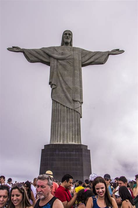Christ The Redeemer Rio De Janeiro Brazil Editorial Stock Photo