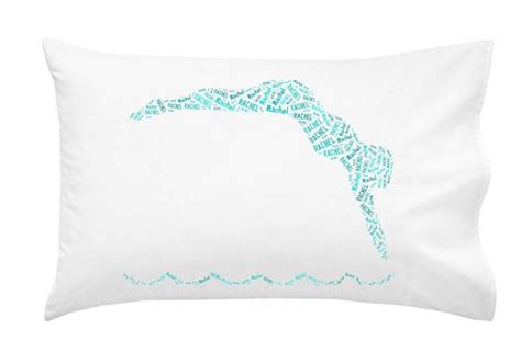 Girls Tween Personalized Pillowcase Swimmer Swim Team