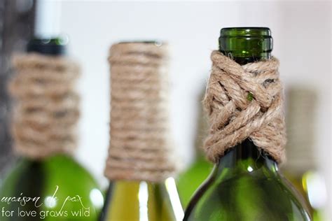 How To Decorate Wine Bottles With Twine