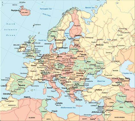 Map Of Europe Cities Pictures Map Of Europe Countries