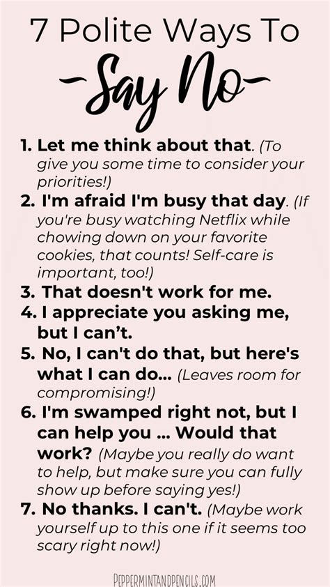 10 Polite Ways To Say No A Guide On How To Actually Say It