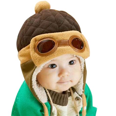 Toddlers Cool Baby Boy Girl Kids Infant Winter Pilot Aviator Warm Cap
