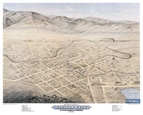 Beautifully Restored Map Of Salinas California From 1875 Knowol