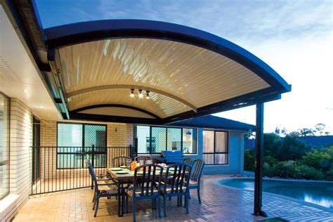 Beautiful curved roof patios and verandahs